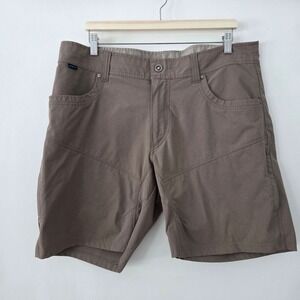 Kuhl Mens Size 38 Brown Utility Outdoor Hiking Cargo Shorts